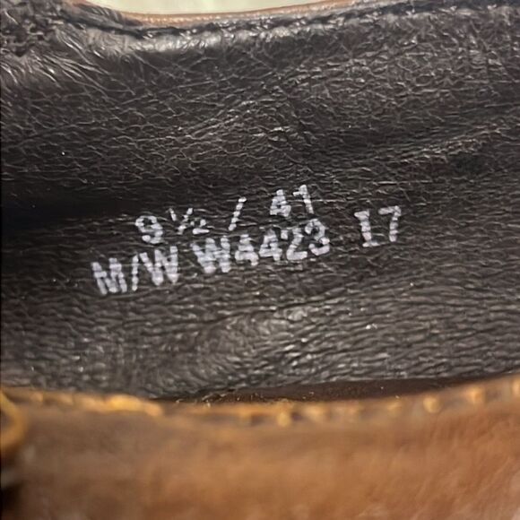 Hand Crafted Born Mary Jane Heeled Shoe Brown Genuine leather Size 9.5 Bin11 - Picture 11 of 12